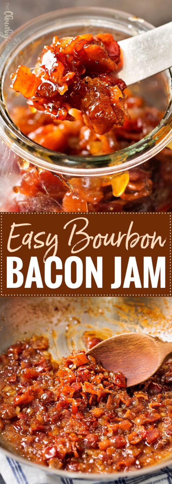 Cheeseburgers with Bourbon Bacon Jam - The Chunky Chef