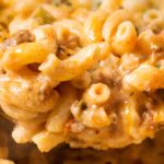 Homemade Chili Mac Bake | Hearty, cheesy, and comfort food the whole family will love!  Perfect for a busy weeknight, and leftovers are just as amazing! | http://thechunkychef.com