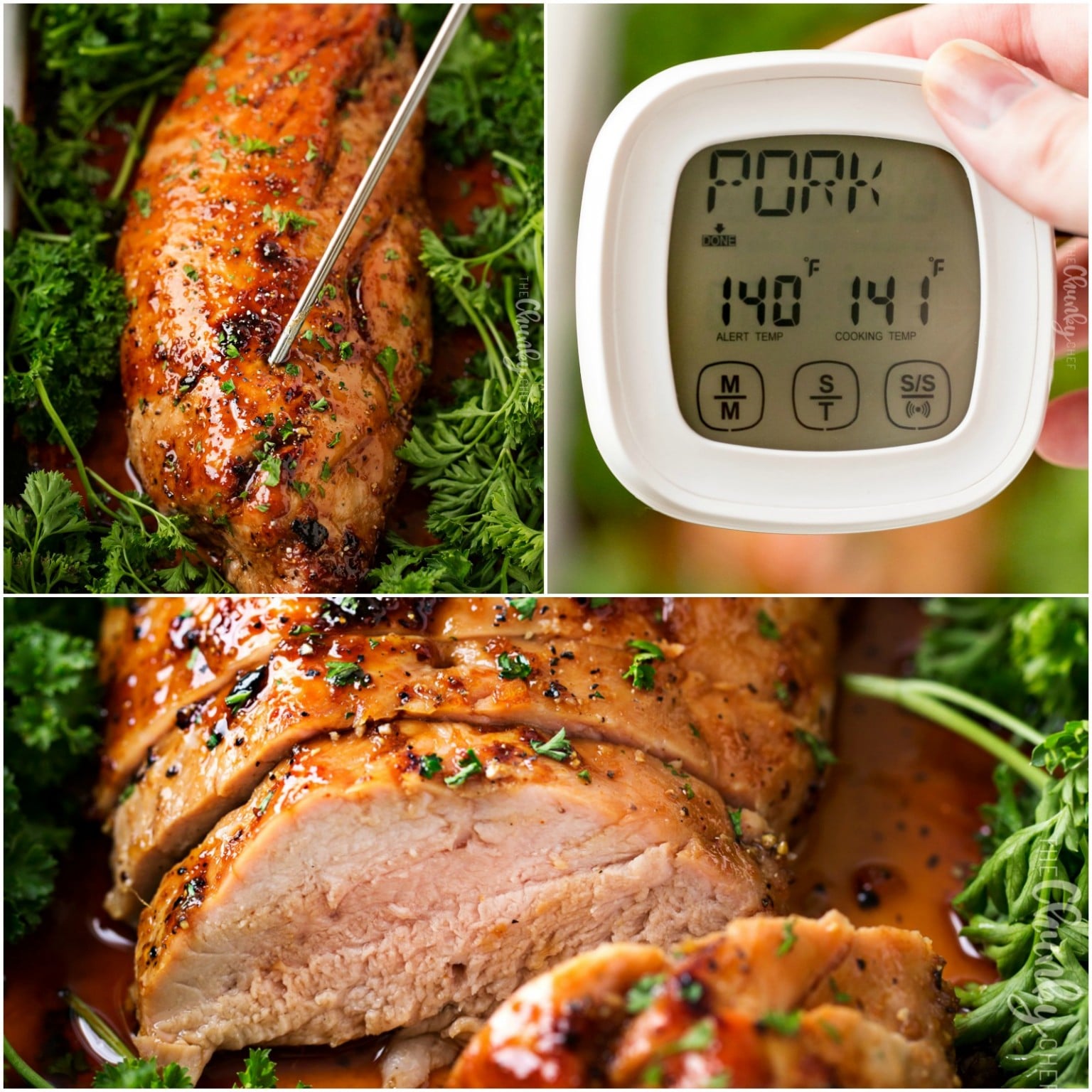 Ginger Honey Roasted Pork Tenderloin The Chunky Chef