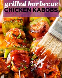 pinterest image for chicken kabobs