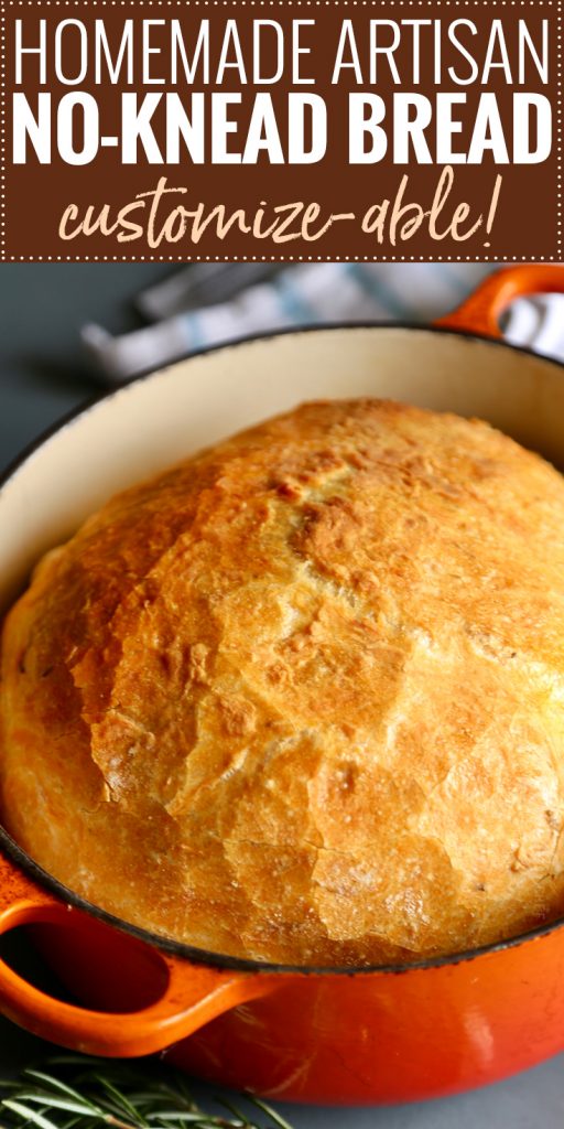 Homemade artisan no knead bread the chunky chef