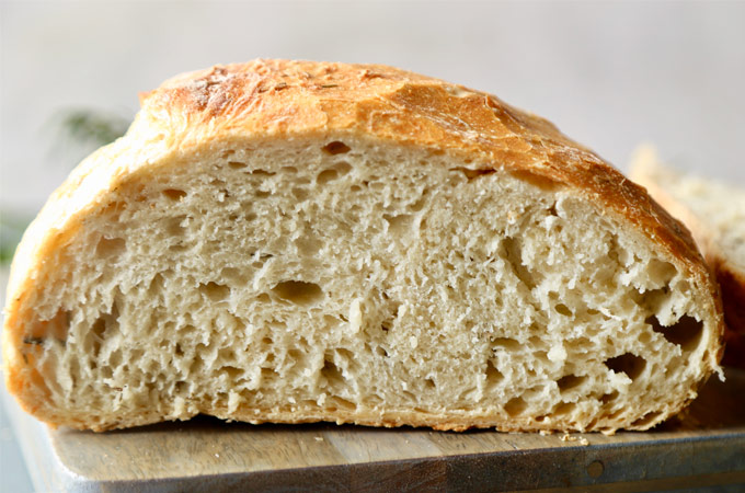Homemade Artisan No Knead Bread