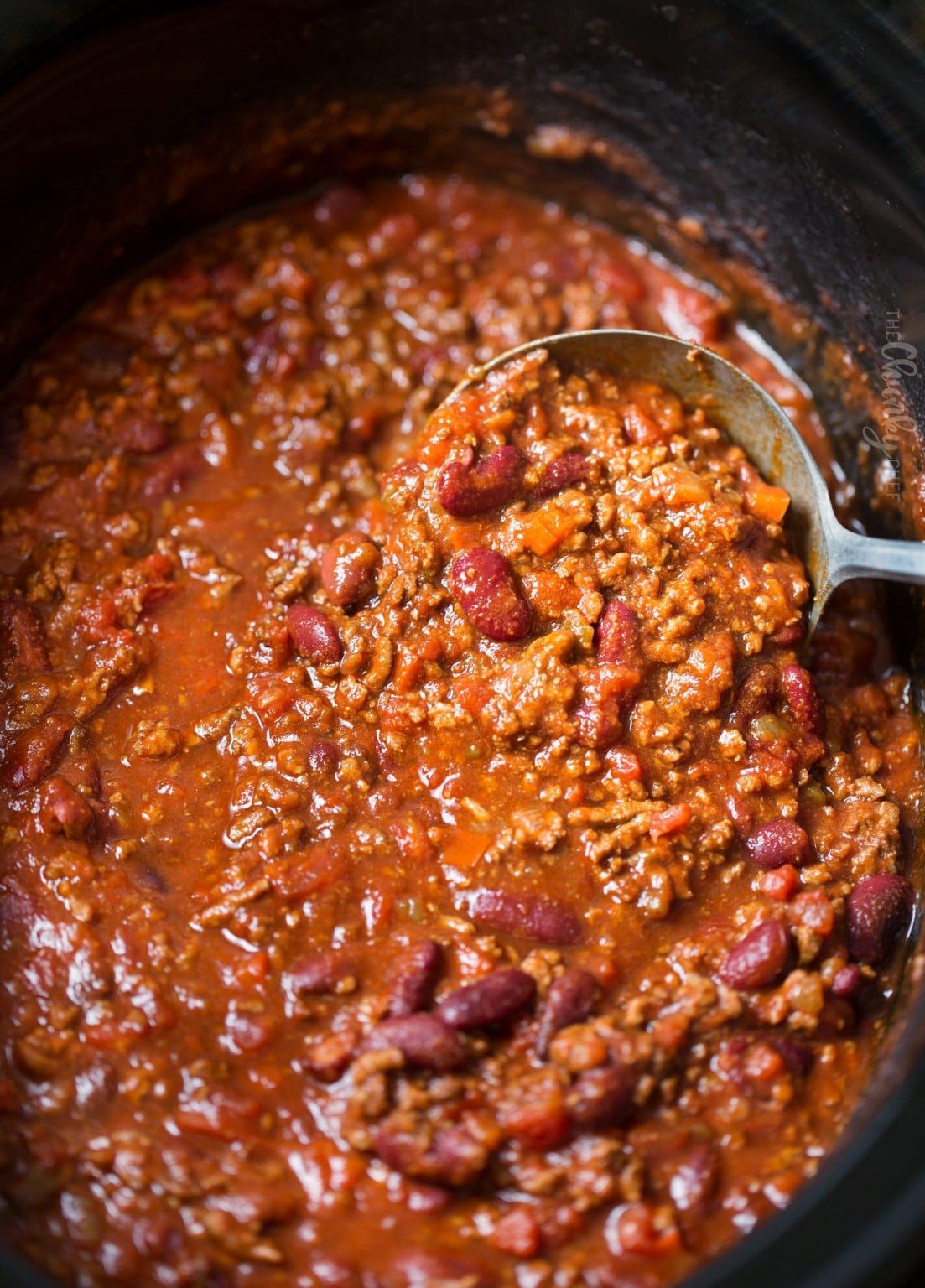 Classic Beef and Bean Slow Cooker Chili The Chunky Chef