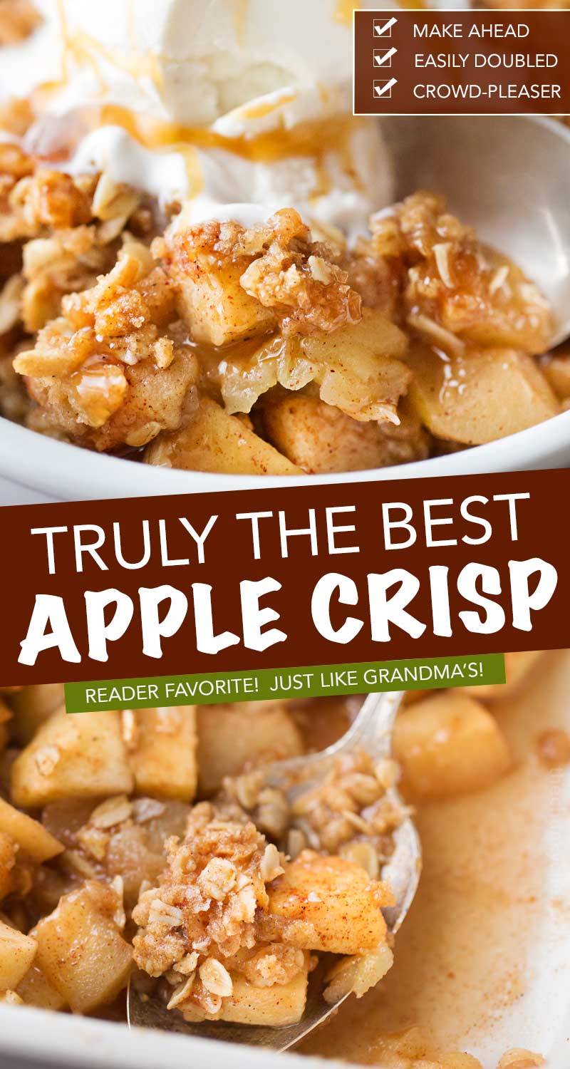 Easy Apple Crisp - Tornadough Alli