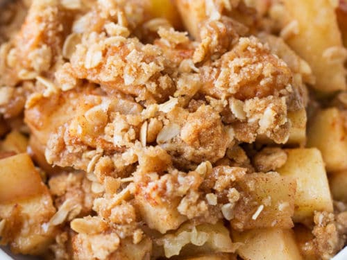 Old Fashioned Easy Apple Crisp The Chunky Chef