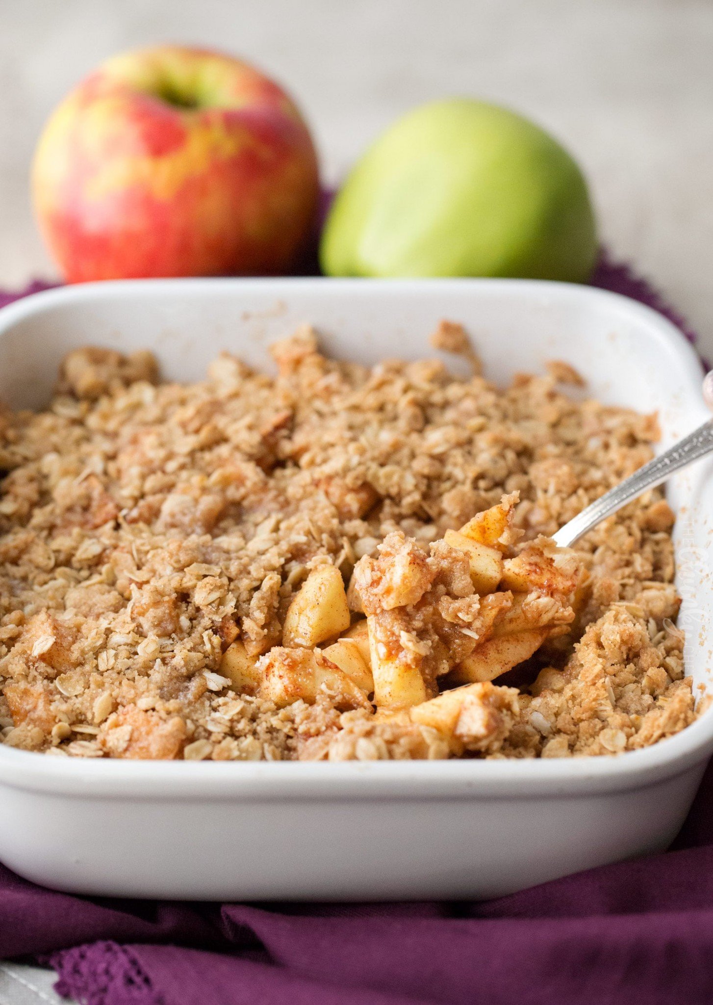 Old Fashioned Easy Apple Crisp The Chunky Chef