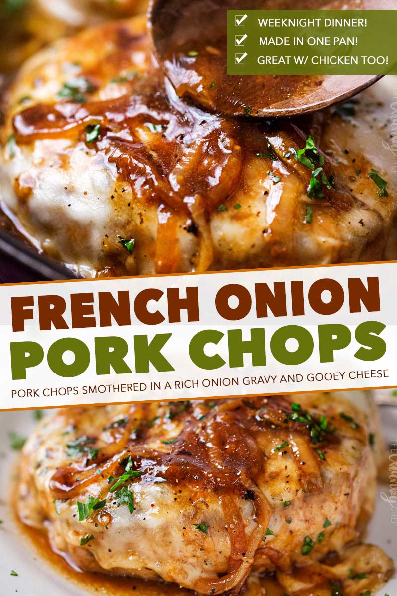 French Onion Pork Chops (easy one pan meal!) The Chunky Chef