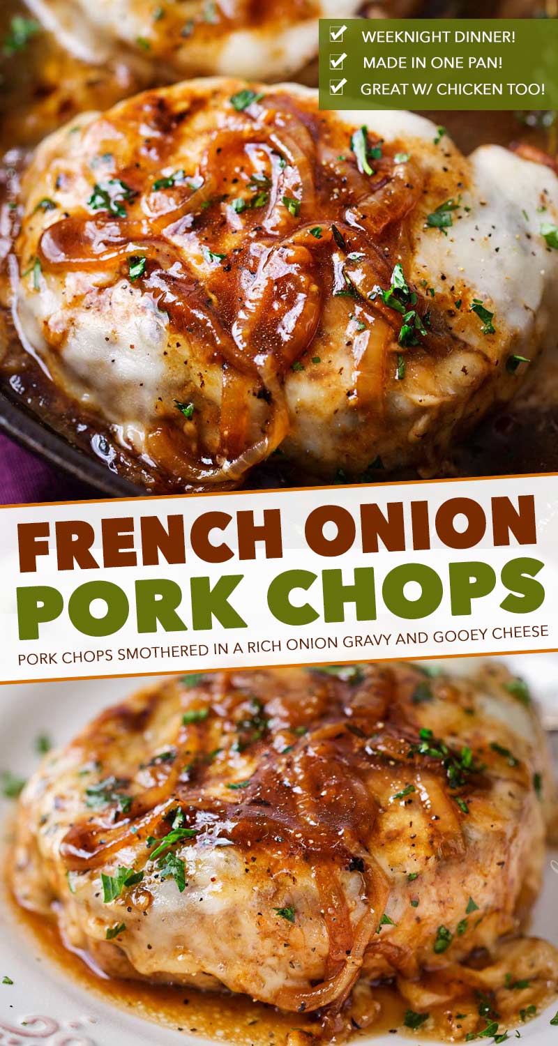 French Onion Pork Chops Easy One Pan Meal The Chunky Chef