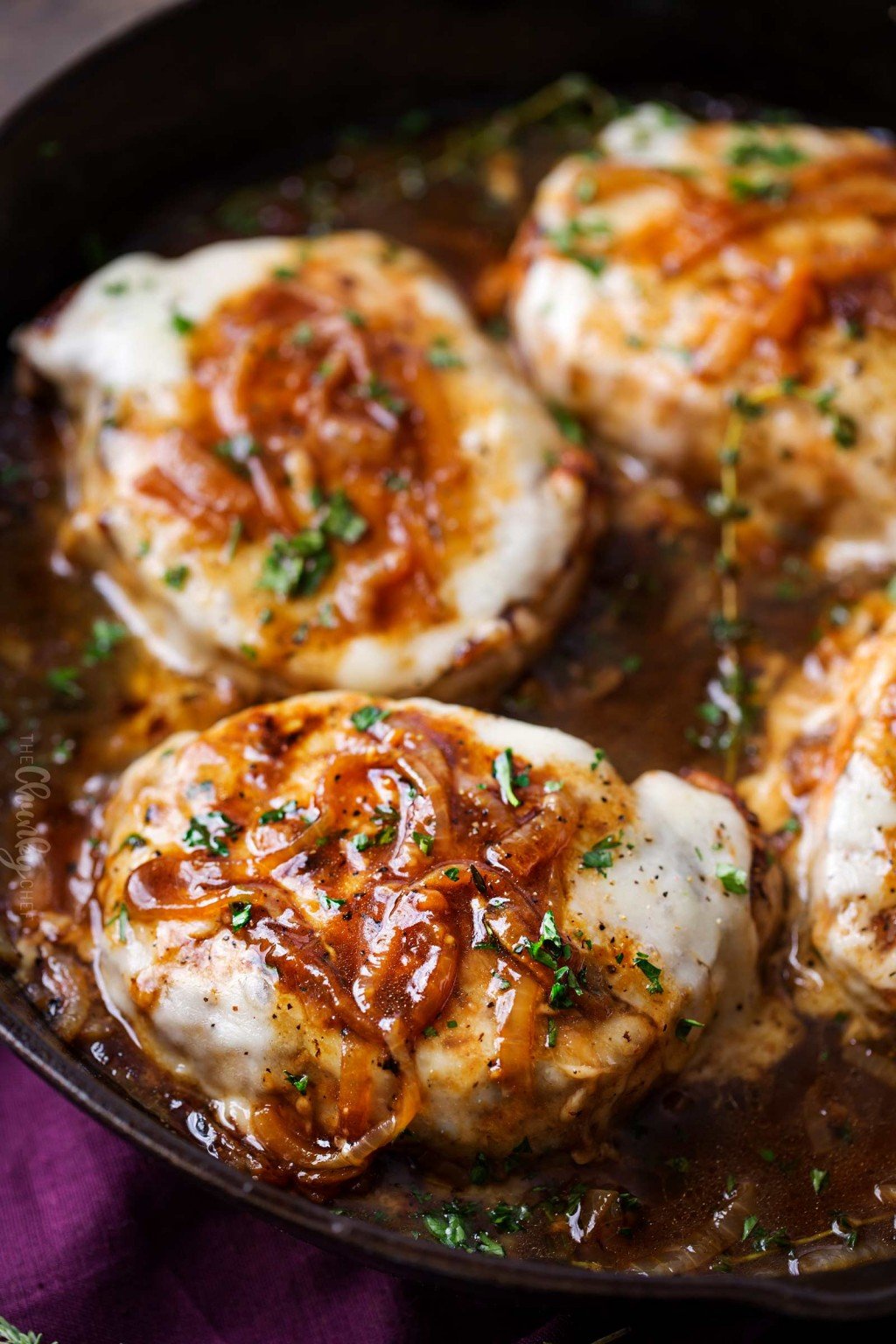 French Onion Pork Chops (easy one pan meal!) The Chunky Chef