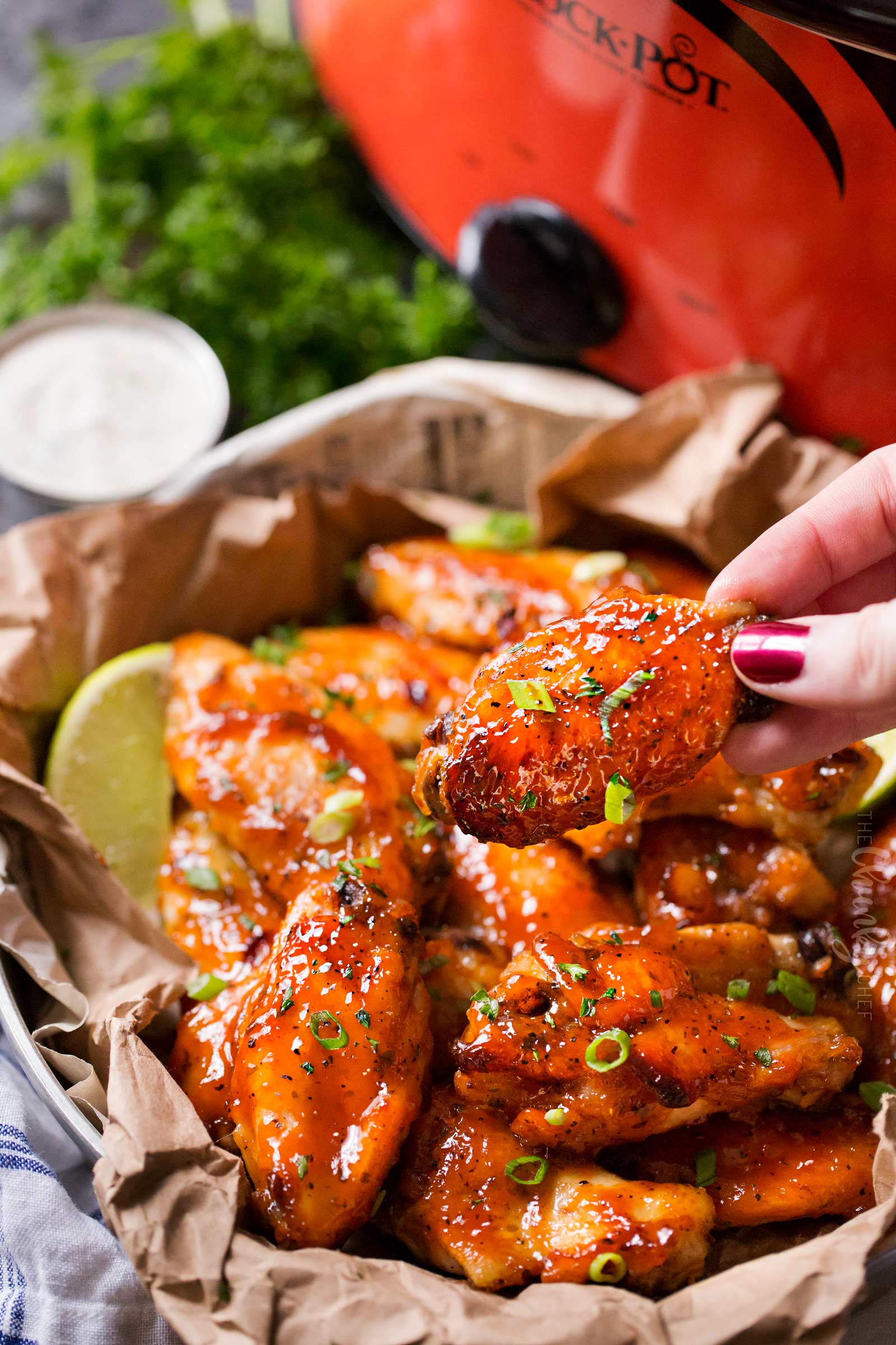 SlowCookerHoneyBuffaloWings6 The Chunky Chef