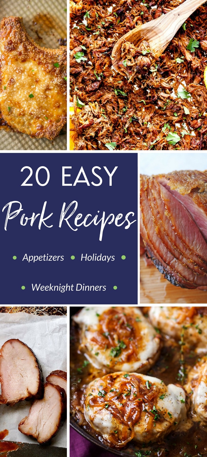 20 Mouthwatering Pork Recipes | A collection of 20 pork recipes that are guaranteed to make your mouth water and tummy grumble! | The Chunky Chef | #porkrecipes #pork #dinnerrecipes #holidaymeals