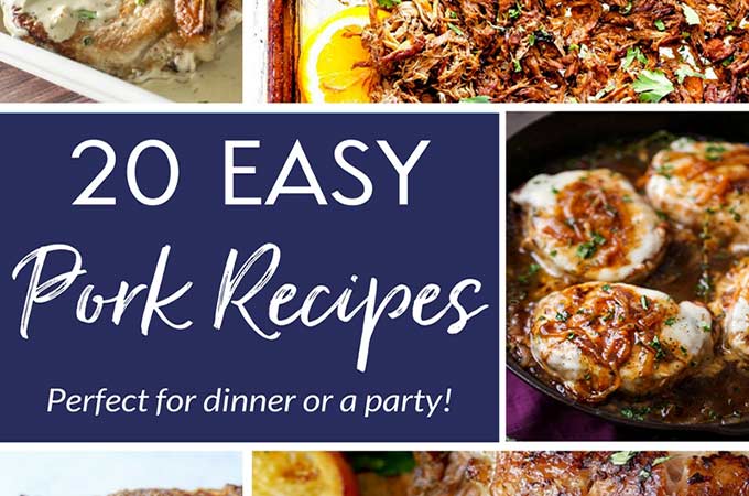 20 Mouthwatering Pork Recipes | A collection of 20 pork recipes that are guaranteed to make your mouth water and tummy grumble! | The Chunky Chef | #porkrecipes #pork #dinnerrecipes #holidaymeals