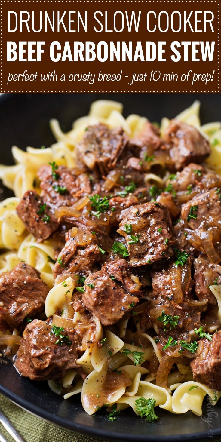 Drunken Slow Cooker Beef Stew Beef Carbonnade The Chunky Chef
