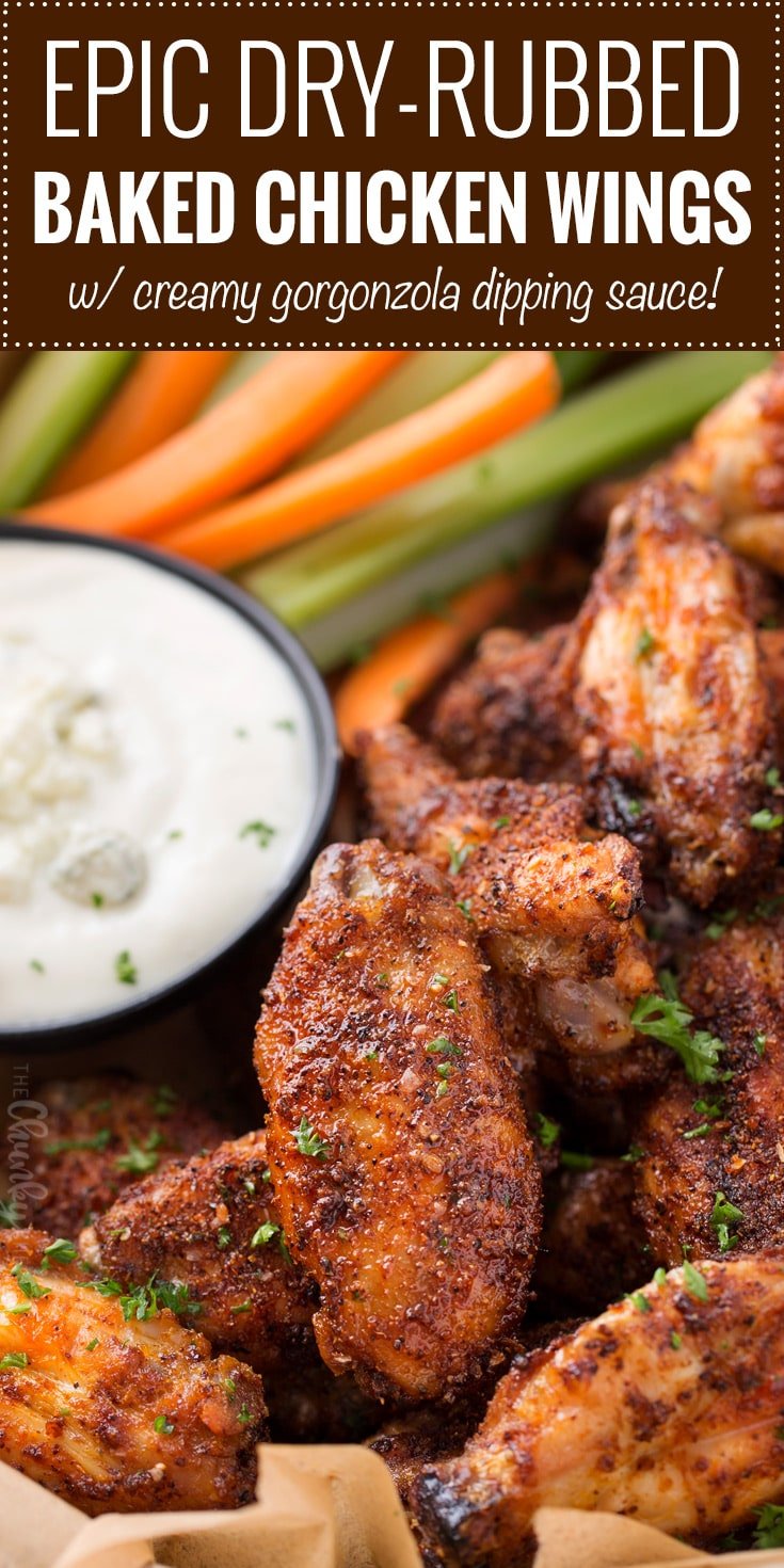 Epic Dry Rubbed Baked Chicken Wings The Chunky Chef