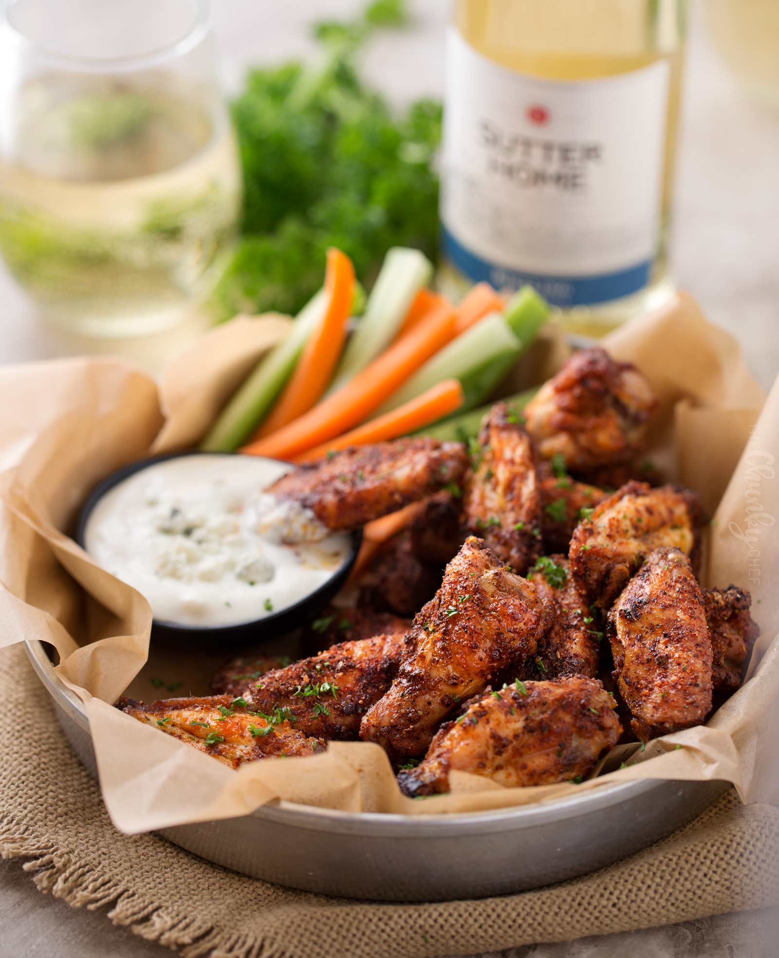 Epic Dry Rubbed Baked Chicken Wings The Chunky Chef