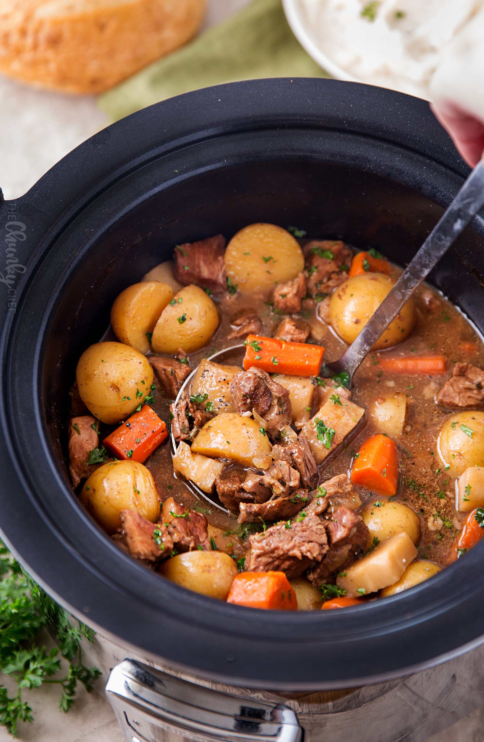 BEER AND HORSERADISH SLOW COOKER BEEF STEW