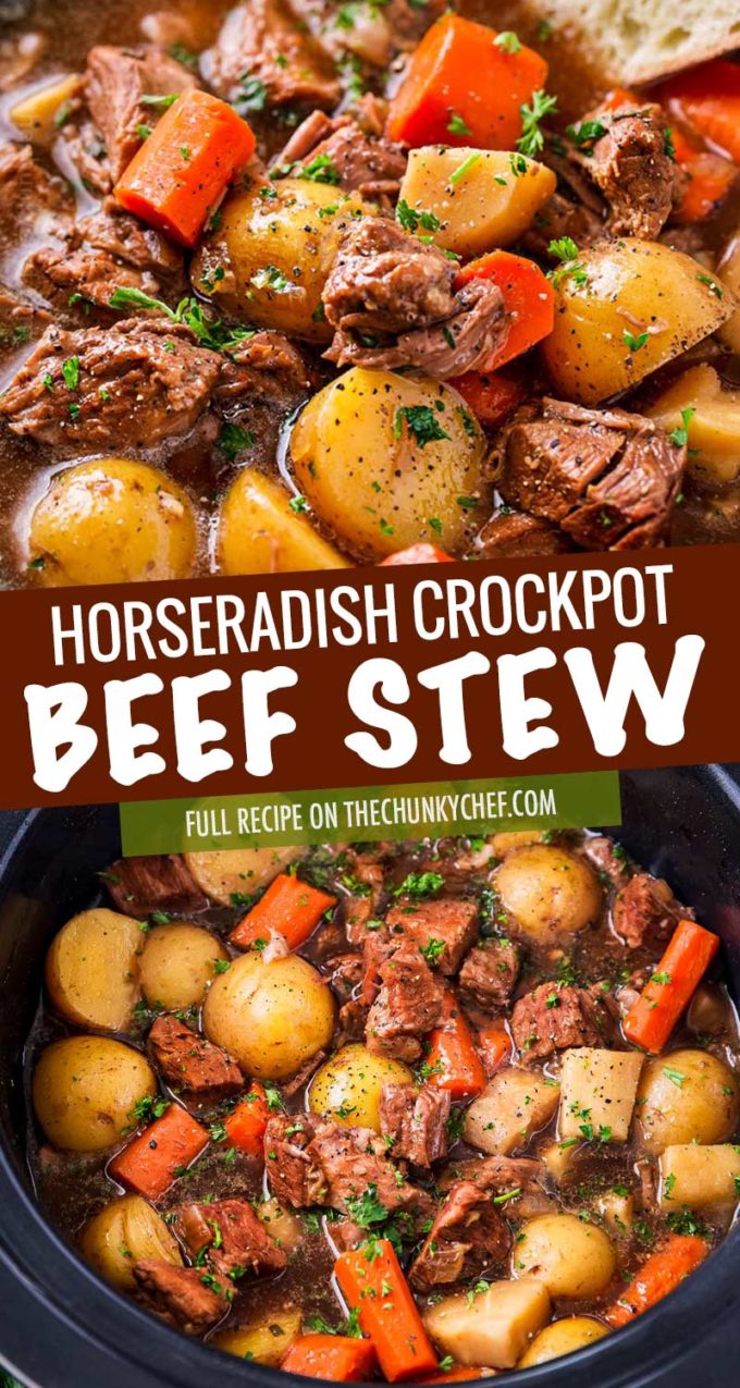 Crockpot Beef Stew (with Beer and Horseradish) The Chunky Chef