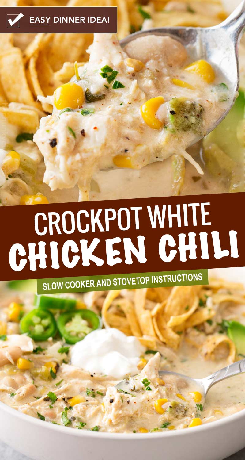 Best White Chicken Chili Crockpot Recipe - How To Make White Chicken Chili  Crockpot