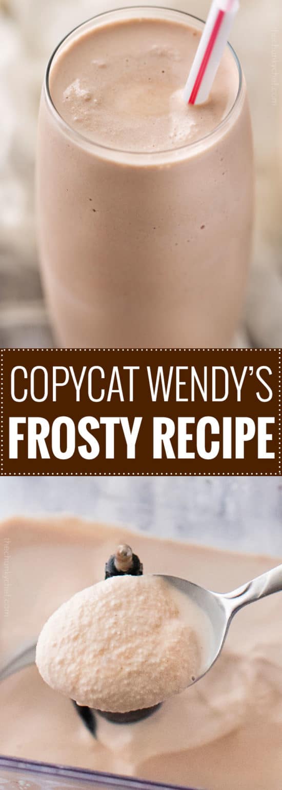 Delicious Wendys frosty copycat recipe, made with 3 simple ingredients
