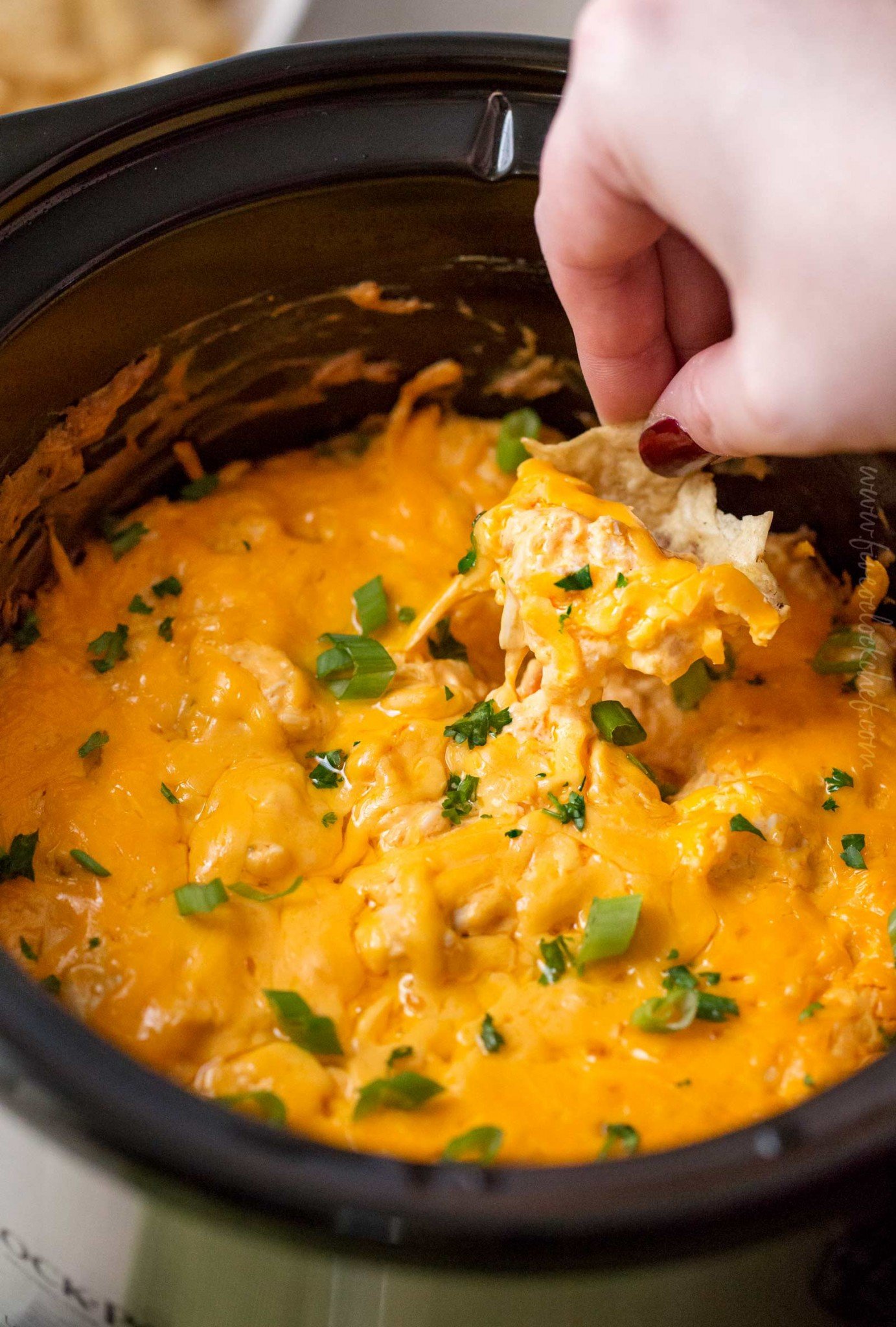 Buffalo Chicken Dip (Crockpot Recipe) - The Chunky Chef