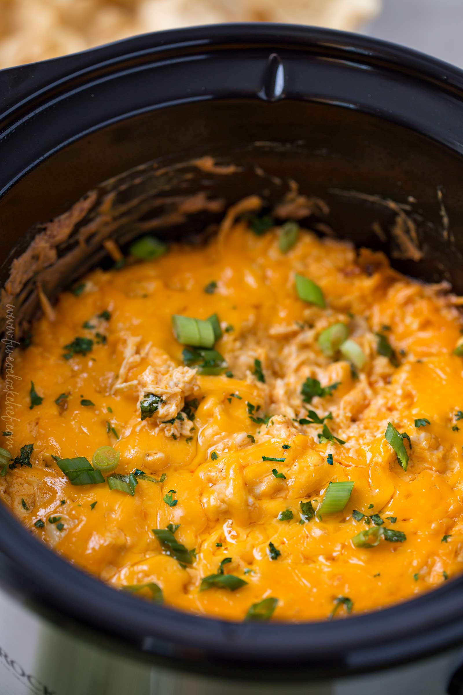 Slow Cooker Buffalo Chicken Dip Recipe | Classic buffalo wing flavors ...