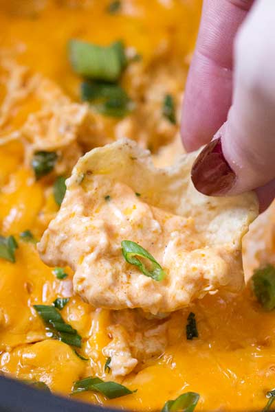 Buffalo Chicken Dip (Crockpot Recipe) - The Chunky Chef