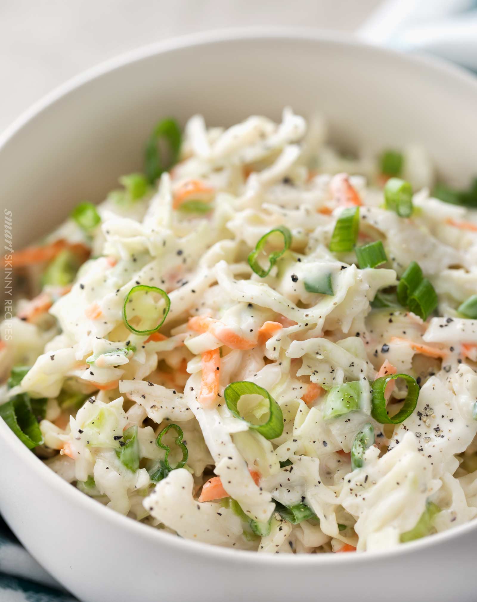 Creamy Skinny Coleslaw Recipe The Chunky Chef