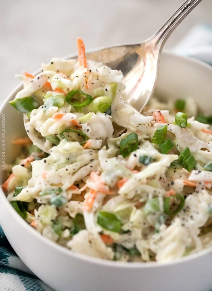 Spoonful of skinny coleslaw recipe