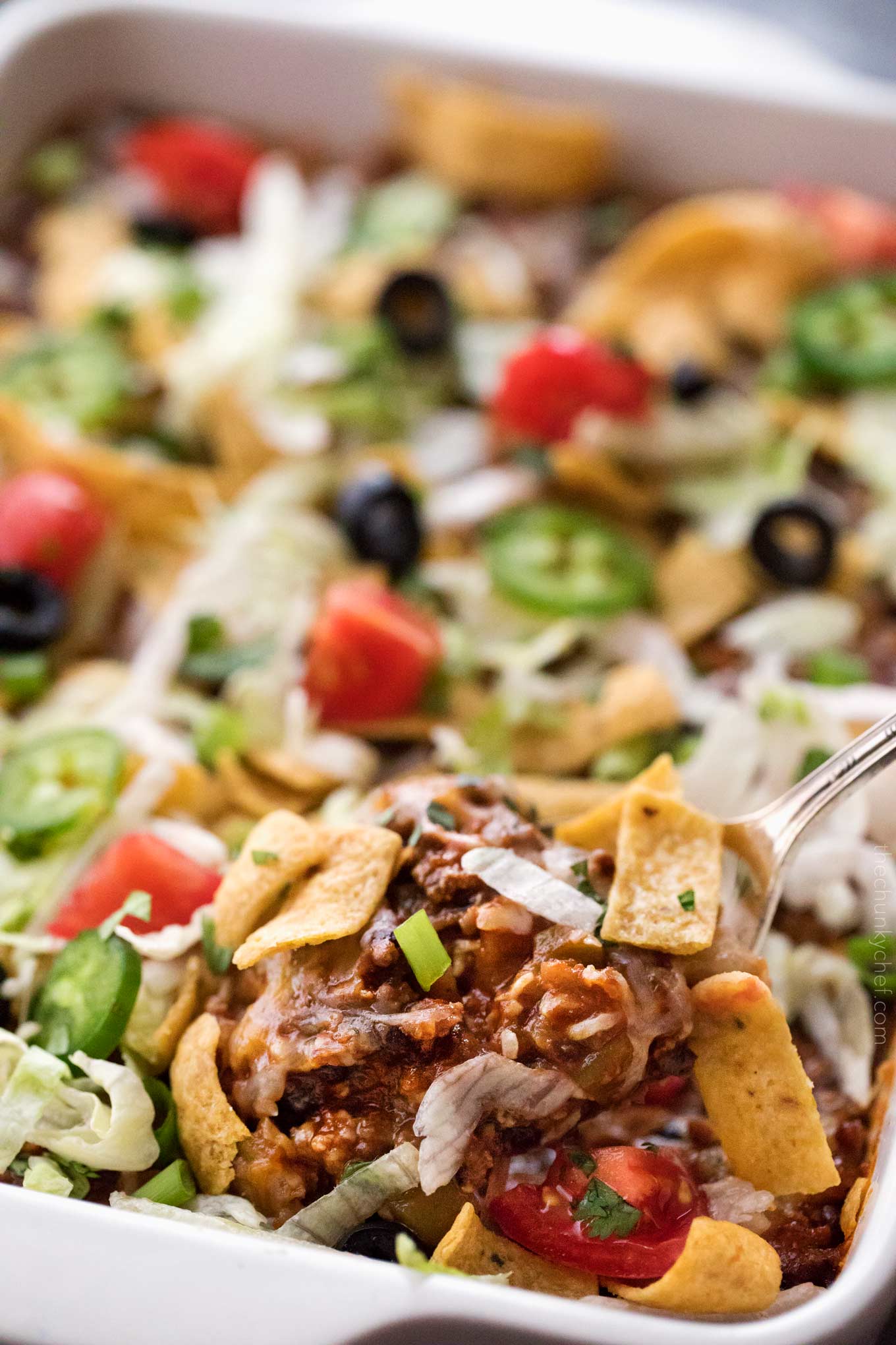 Easy Beef and Bean Taco Casserole The Chunky Chef