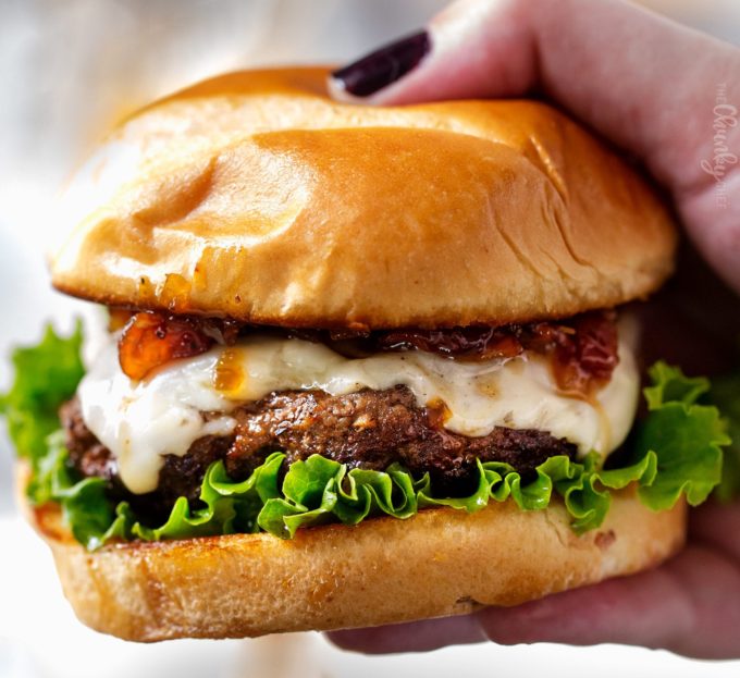 Cheeseburgers with Bourbon Bacon Jam