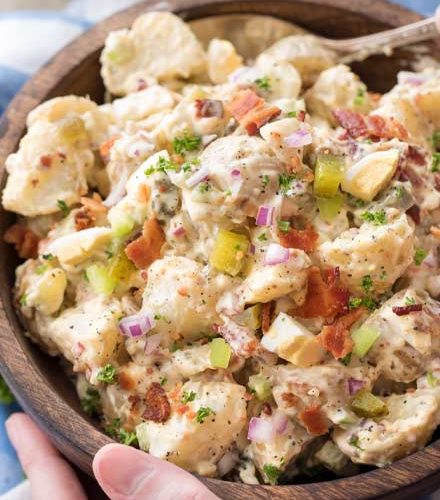 Ultimate Potato Salad Recipe Great For Bbq S The Chunky Chef