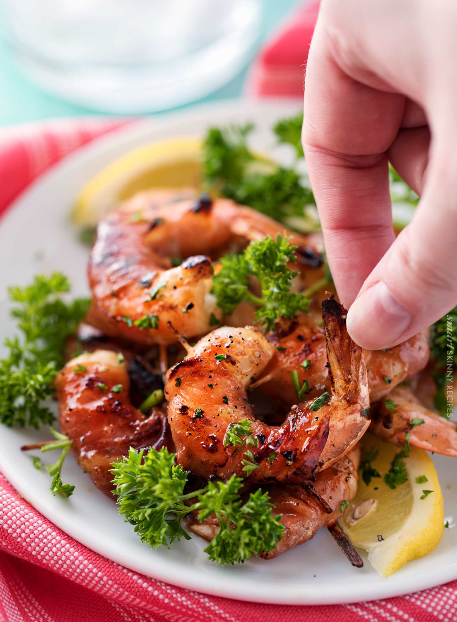 ProsciuttoWrapped Honey Lemon Shrimp The Chunky Chef