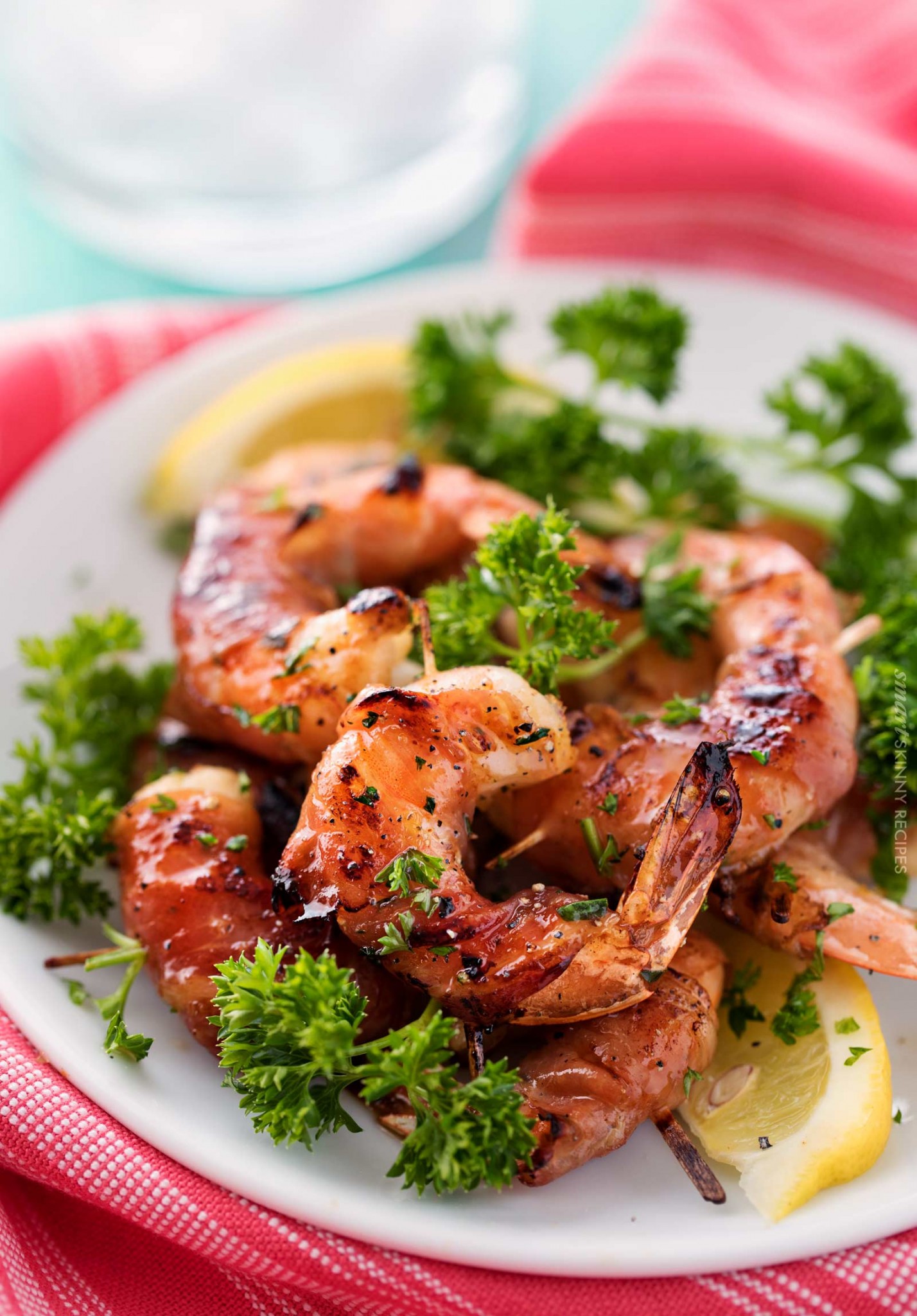 ProsciuttoWrapped Honey Lemon Shrimp The Chunky Chef