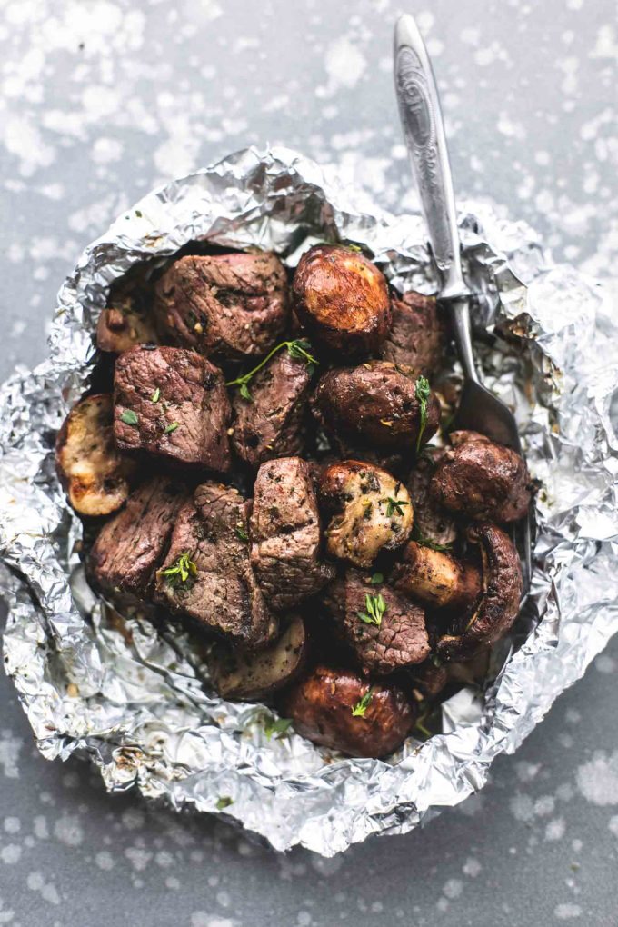 Steak Mushroom Foil Packs