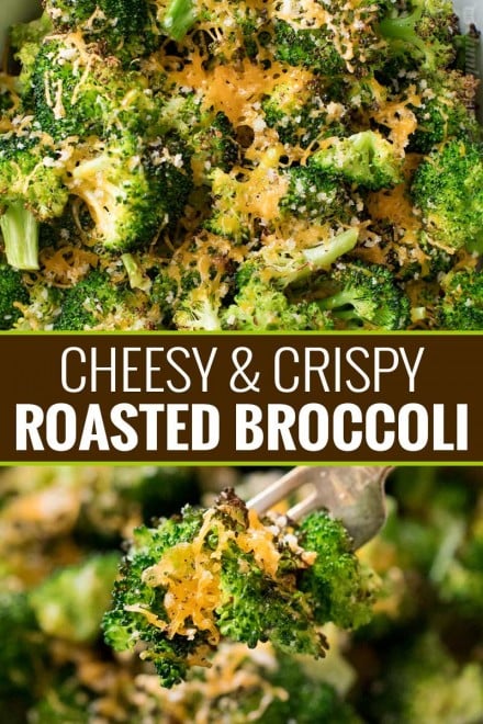 Crispy Cheesy Roasted Broccoli The Chunky Chef