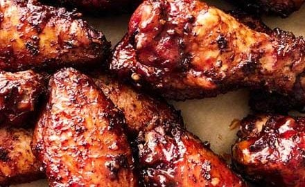 Bourbon BBQ Smoked Chicken Wings