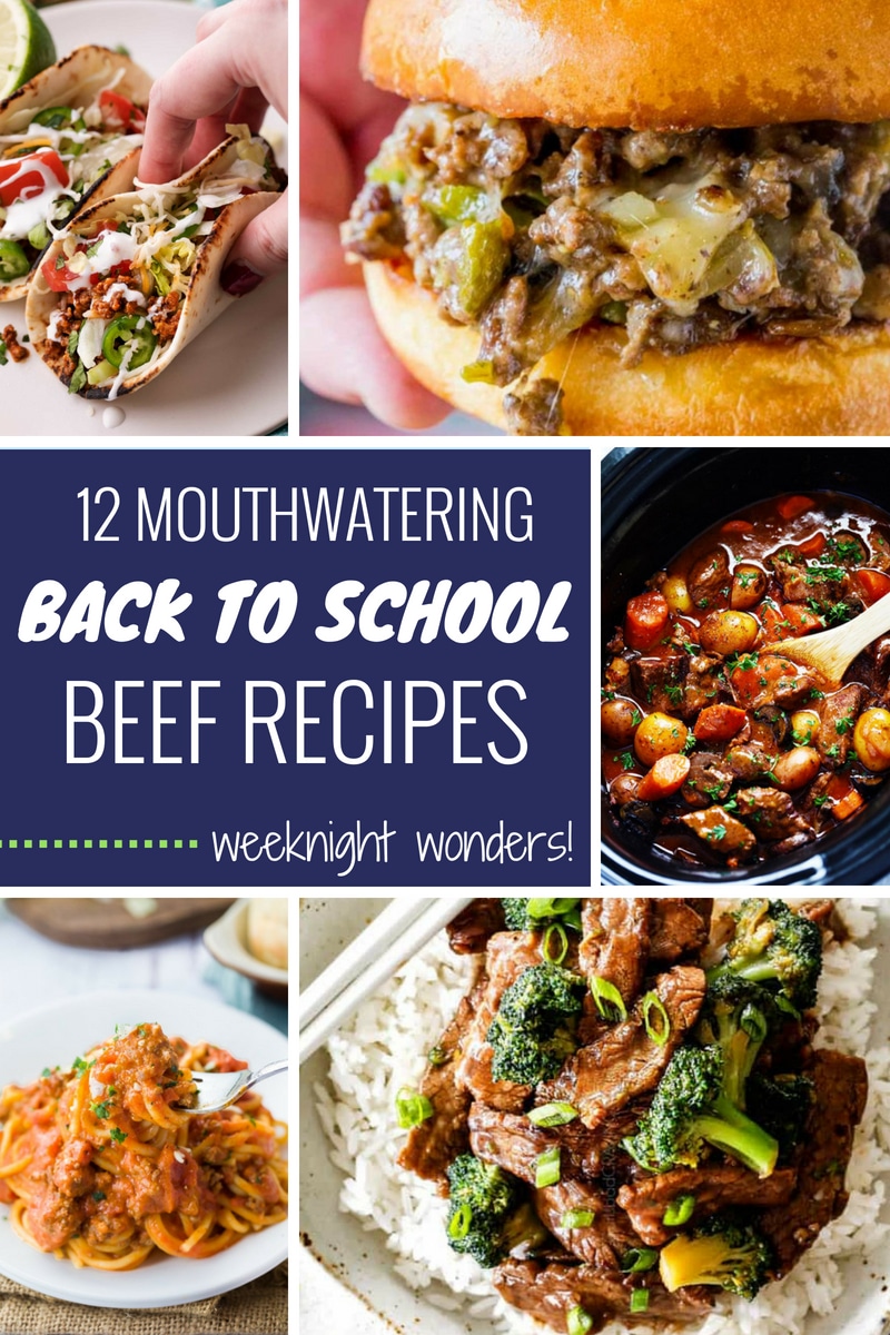 Amazing weeknight dinner recipes using protein powerhouse beef, that are perfect for back to school weeknights! #ad #bestangusbeef #certifiedangusbeef #steakholder #beef #weeknightdinner #weeknightmeal #weeknightrecipe #backtoschool #beefrecipes 