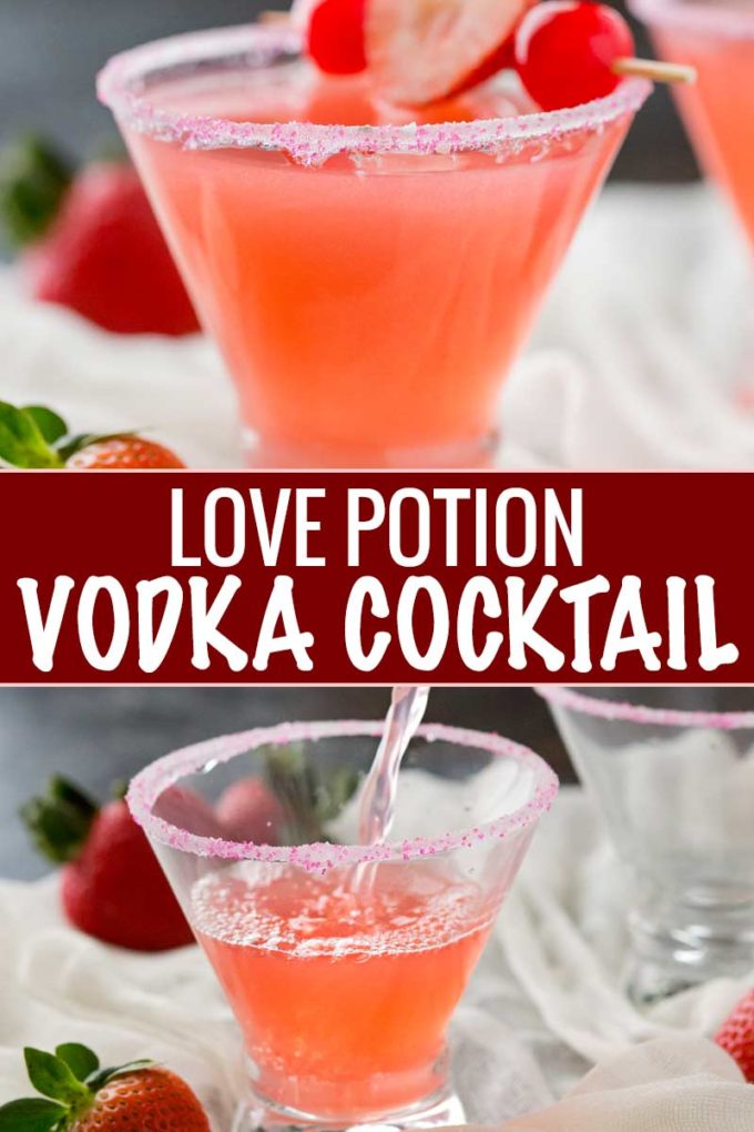 Love Potion Vodka Cocktail The Chunky Chef