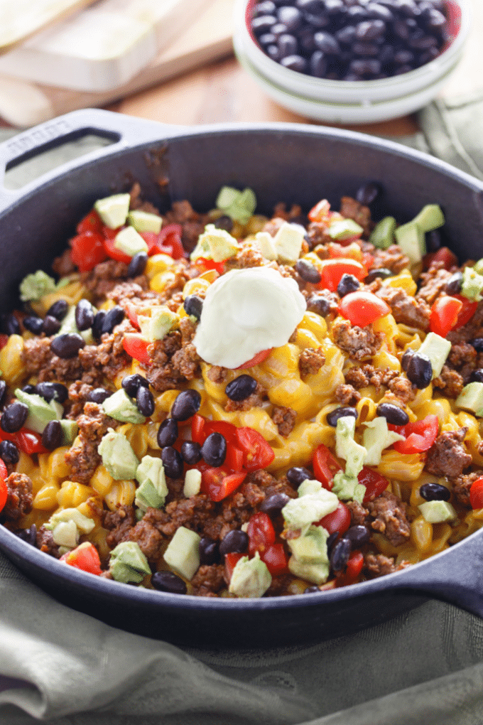 One pot taco mac