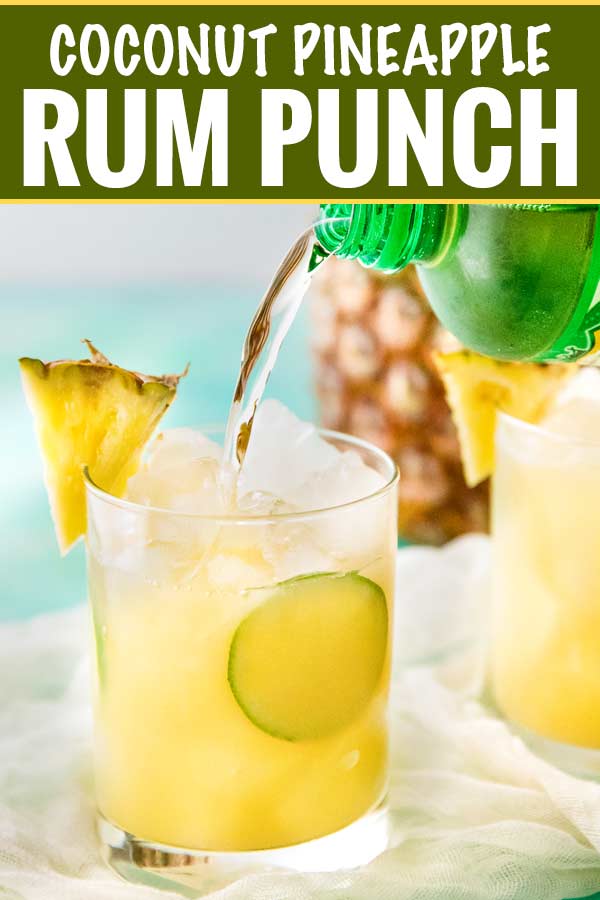 Pineapple Coconut Rum Punch The Chunky Chef