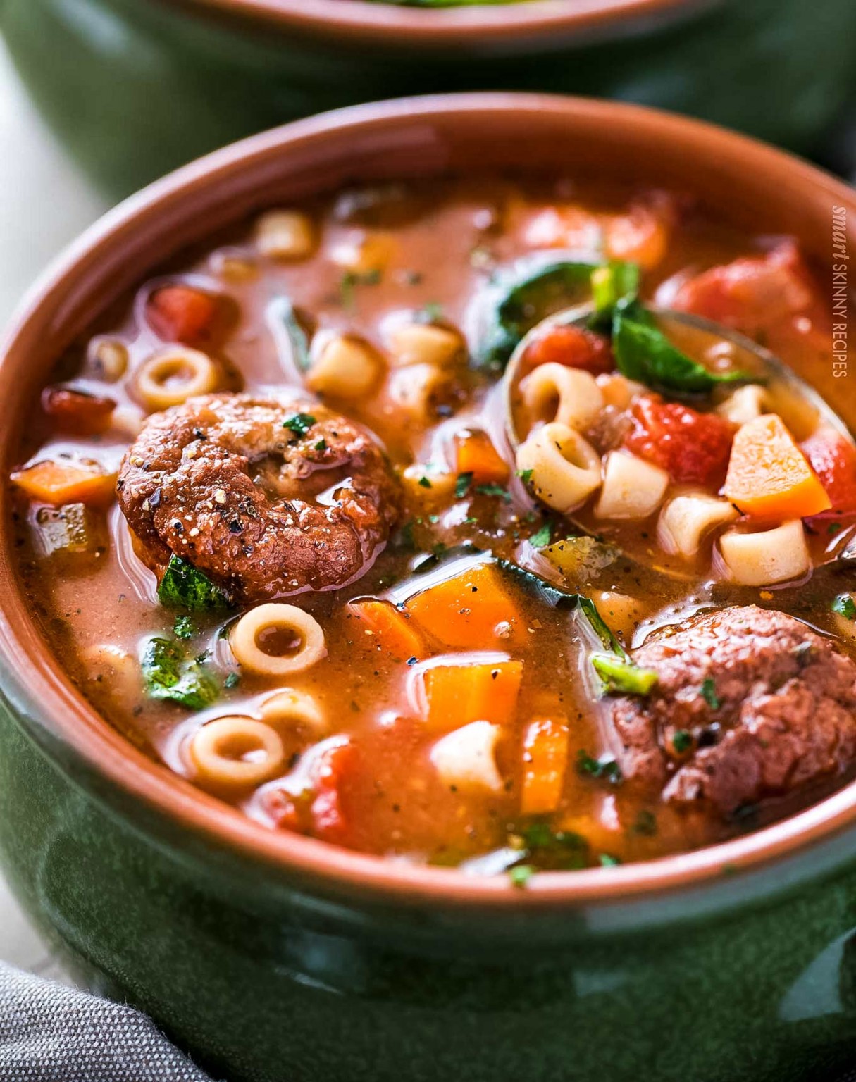 Slow Cooker Italian Meatball Soup The Chunky Chef