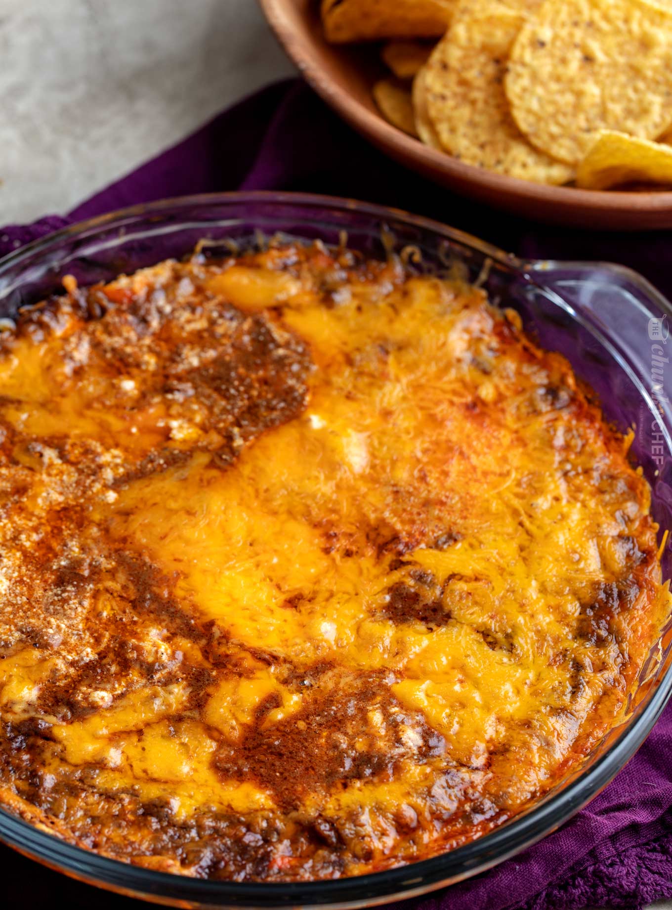 CincinnatiStyle Chili Cheese Dip (Skyline Dip) The Chunky Chef