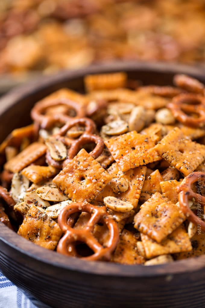 Bowl of snack mix