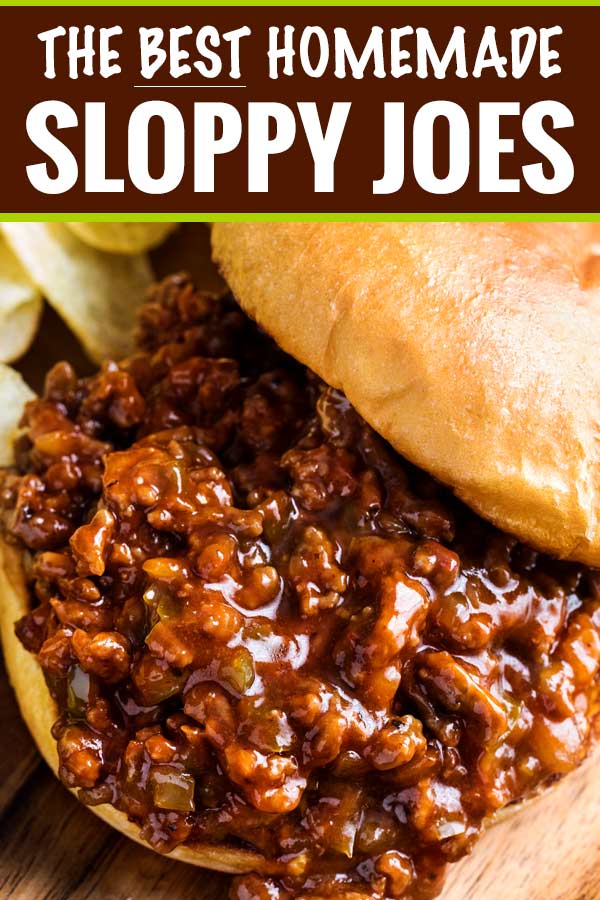 The BEST Homemade Sloppy Joes - The Chunky Chef