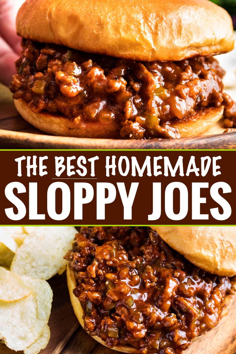 Perfect for quick dinner, these family-favorite homemade sloppy joes are ready in 30 minutes or less!  The silky rich sauce is ultra flavorful with a zesty kick! #sloppyjoes #weeknight