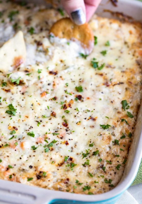 Cheesy Baked Shrimp Dip The Chunky Chef