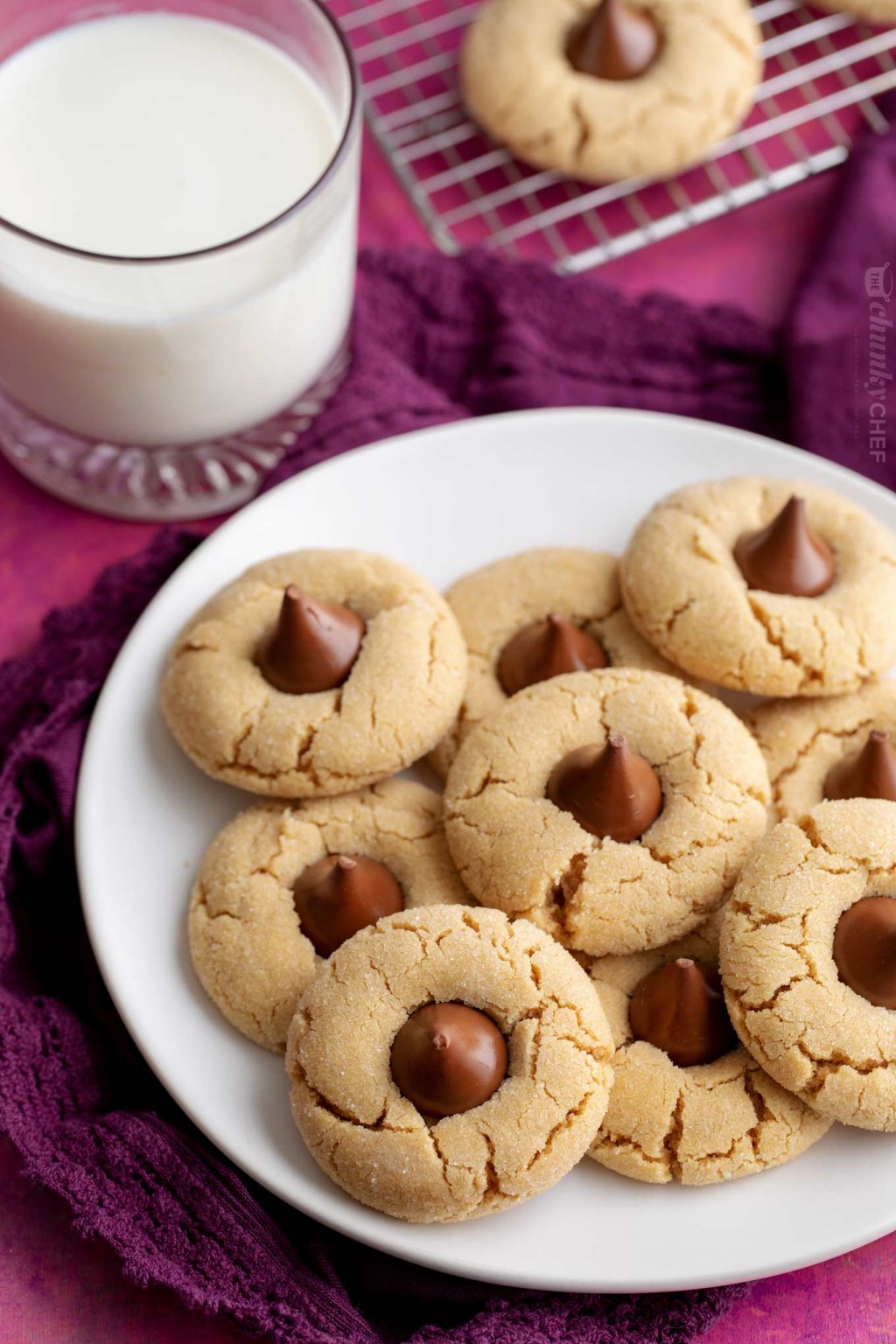 Peanut Butter Blossoms Cookie Recipe The Chunky Chef