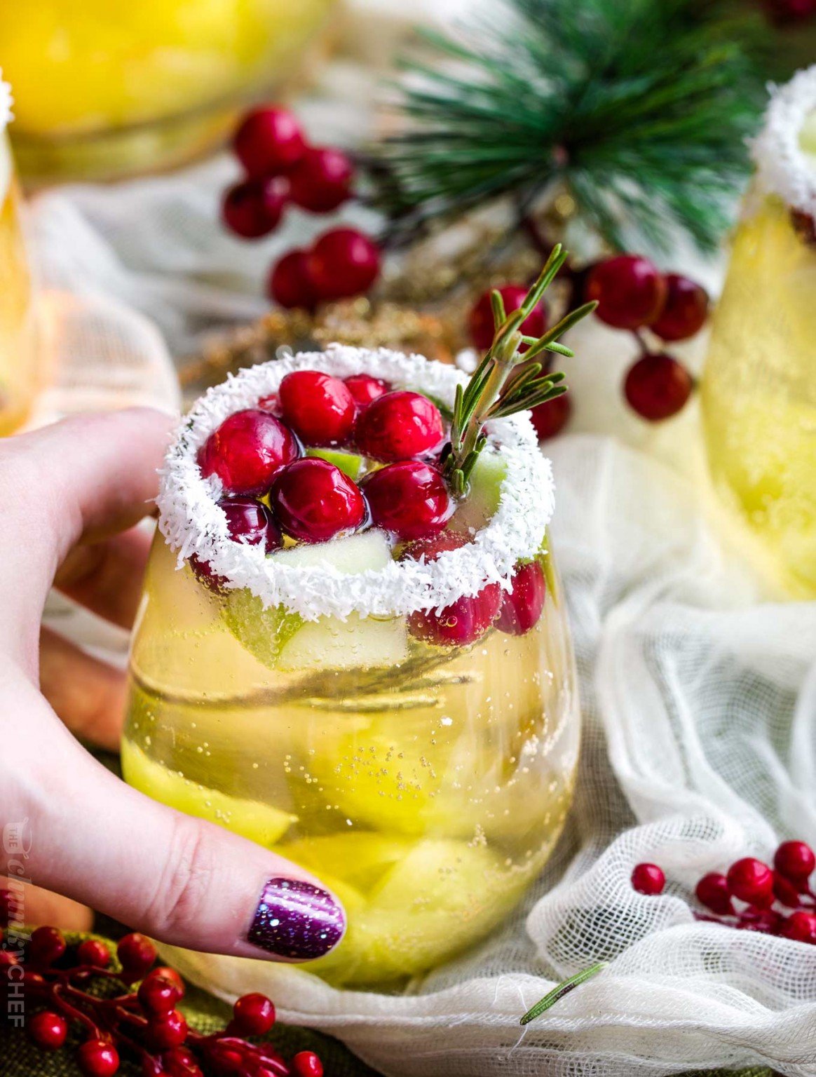 White Christmas Sangria The Chunky Chef