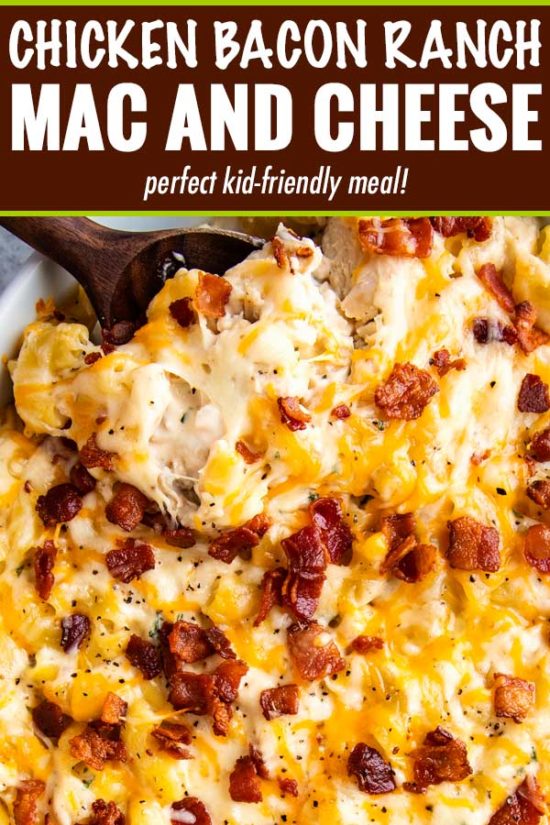 Chicken Bacon Ranch Mac and Cheese Casserole The Chunky Chef