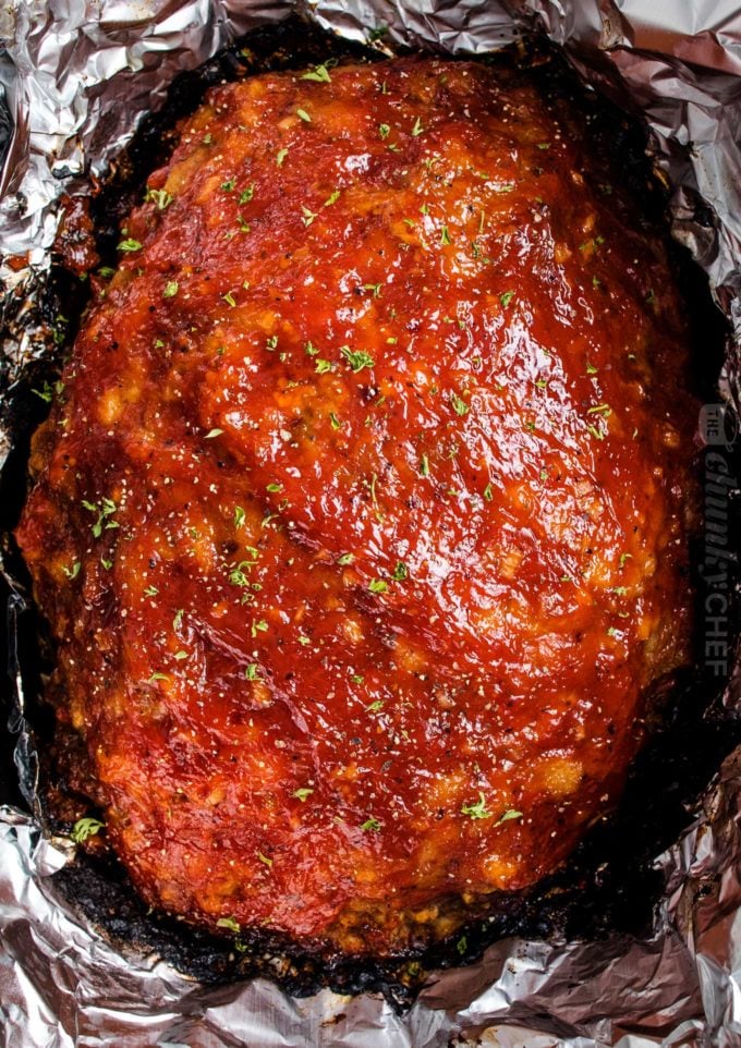 Glazed meatloaf in the crockpot